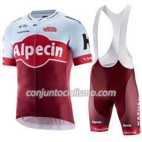 Conjunto Maillot + Culotte Corto con tirantes 2018 Team Katusha Alpecin Mujer N001